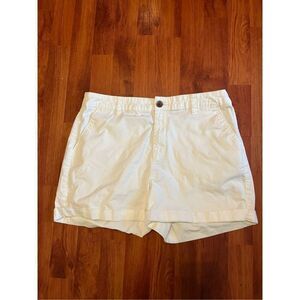 A new day white mid rise stretch shorts. Size 10